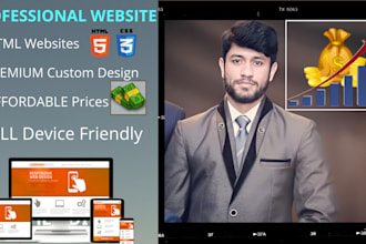 build professional html website and custom design