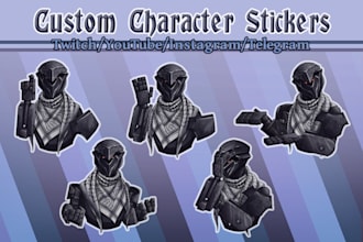 draw custom character sticker