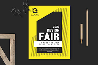 design a minimalist flyer and postcard for your business