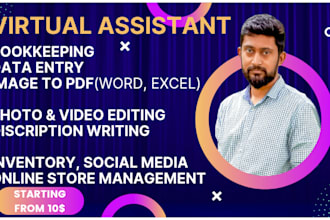 be your personal virtual assistant or administrative for every work