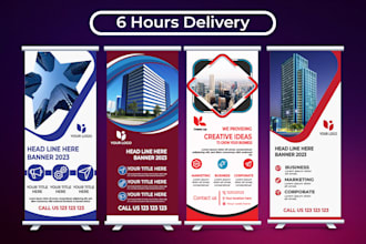 design rollup banner, roller banner, and retractable banner