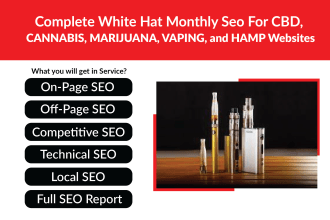 do white hat monthly SEO for cbd, cannabis, marijuana, vaping, and hemp website