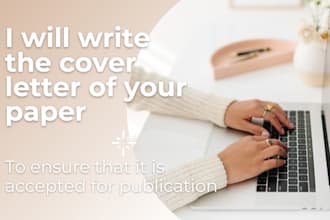write a persuasive cover letter for your scientific journal submission