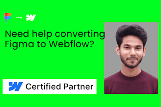 convert figma to webflow fully responsive, functional site