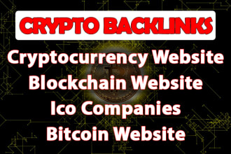 create SEO backlinks for blockchain crypto bitcoin and ico