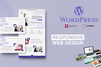 design mobile friendly responsive wordpress landing page