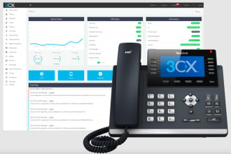 set up hosted or on premise 3cx pbx system