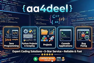 develop and debug c, c plus plus, java and python   projects