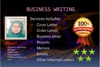 prepare business letters  reports and memos