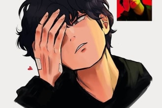 turn your photo into anime, manga, cartoon character, fanart