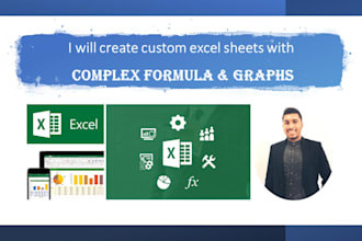 create custom excel sheets with complex formula and graphs