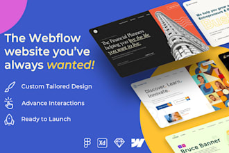 do webflow website design or convert figma to webflow