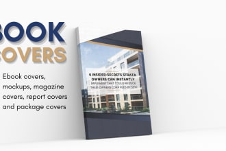 design your ebook, book or magazine cover with 3d mockups