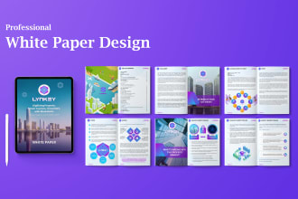 make a professional white paper design