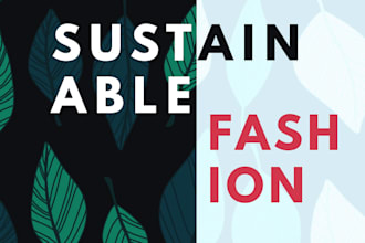 do research and provide unique articles on sustainable fashion and living