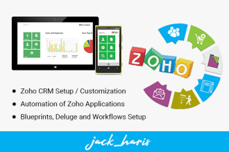 setup, customize and automate zoho CRM