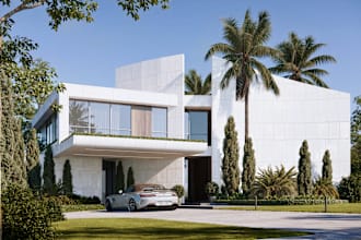 modeling and render your exterior design