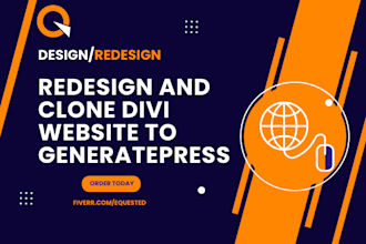 redesign and convert divi website to generatepress