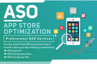 write aso based short and long description for apps