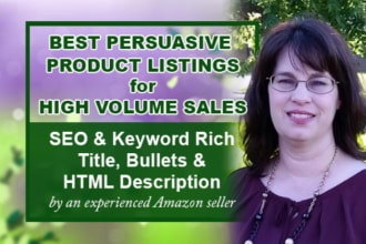 write SEO web, etsy and shopify product descriptions