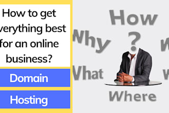 consult you on website, domain and hosting