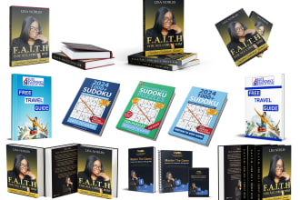 design 3d book cover ecover bundle,box, product box, box set,