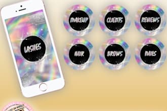 create instagram highlight cover design