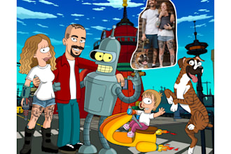 draw you futurama style