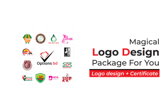 design a unique magical business logo and give a certificate
