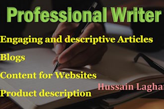 develop articles, content for blogs and project proposals