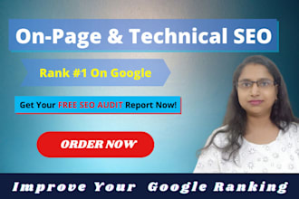 do onpage and technical SEO optimization of your website
