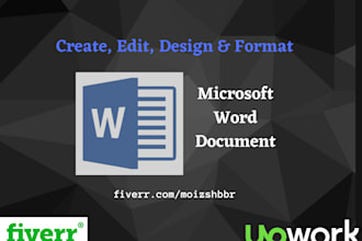 create, edit, design and format word document
