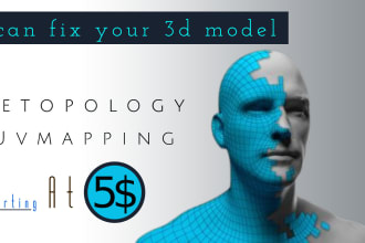 do retopology uvunwrap your 3d model