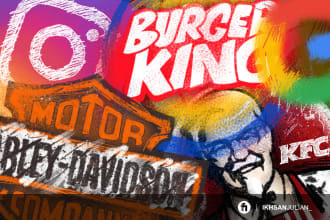 modify your logo in graffiti style