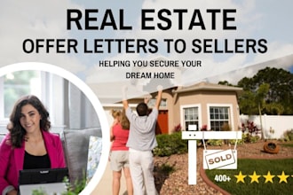 write an offer letter to the seller for your home purchase
