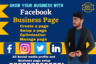 create and manage a facebook business page with a free logo