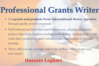 develop project proposals for ngos