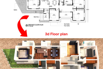 make your professional 3d floor plan