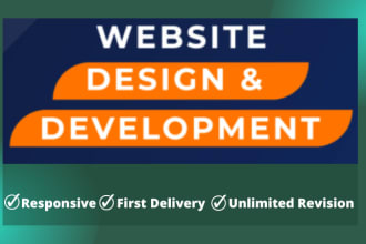 design modern responsive website by html, css, bootstrap and js