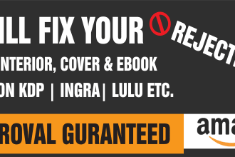 fix your rejected book amazon kindle ingramsparks lulu