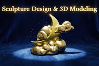 design a sculpture 3d model for 3d print