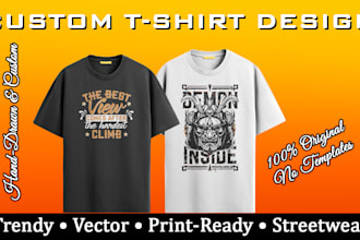 create custom and trendy t shirt designs
