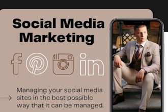 be your social media manager and graphic designer