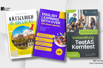 design in 24h cover for your language learning or exam prep book