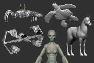 create professional 3d model characters