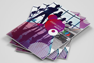 stylish catalog, magazine, company profile and business brochure