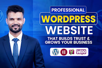 build an elementor pro website for plumbers, electricians, and local businesses