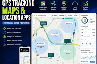 build real time gps tracking and map system