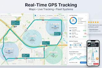 build real time gps tracking and map system
