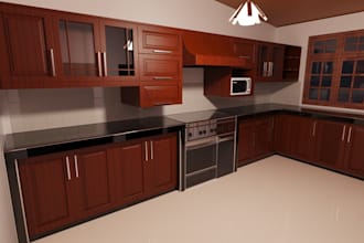 realistic interior renderings with keyshot